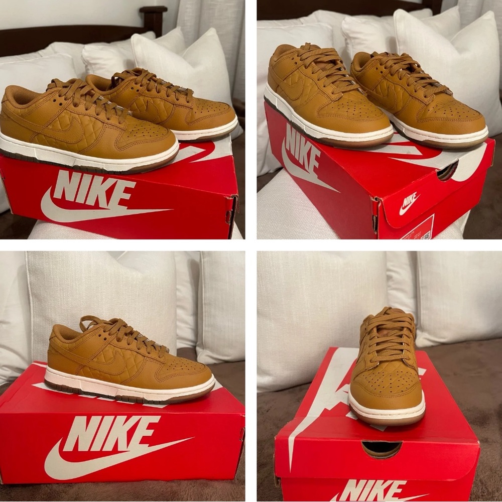 Nike 7.5 dunk low wheat worn less than 5 times